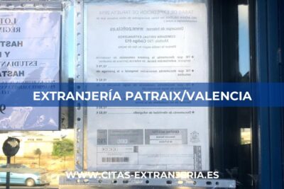 Extranjería en Patraix/Valencia (Comisaría de Policía Nacional)